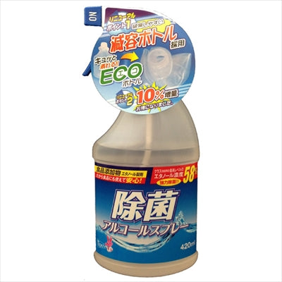 除菌アルコールスプレー 減容 本体 420ML