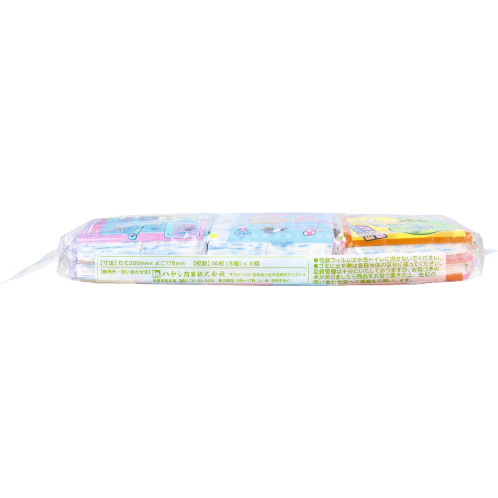 たまごっち 水に流せるプリントティシュ 16枚(8組)×6個入 3個セット まとめ売り