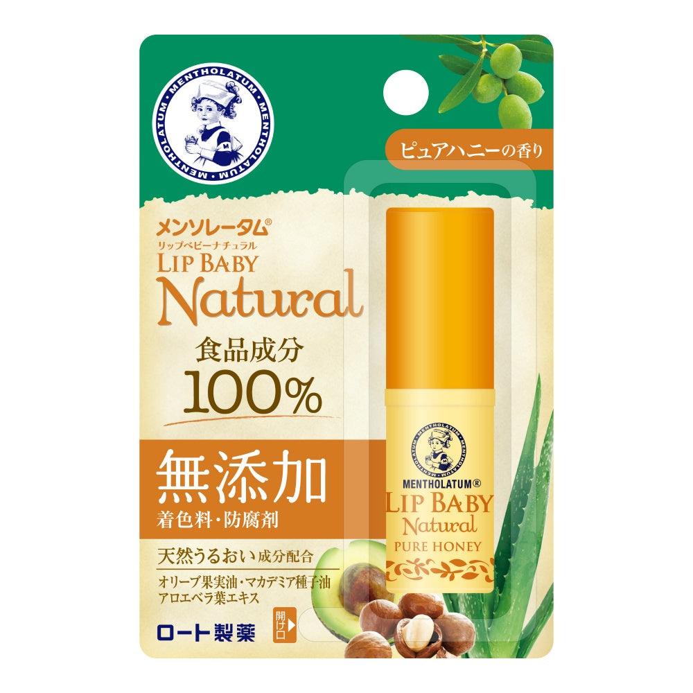 ロート製薬 メンソレータム リップベビー ナチュラル ピュアハニーの香り 4g