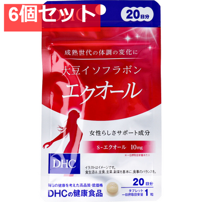 DHC 大豆イソフラボン エクオール 20日分 20粒入 健康食品 6個セット まとめ売り