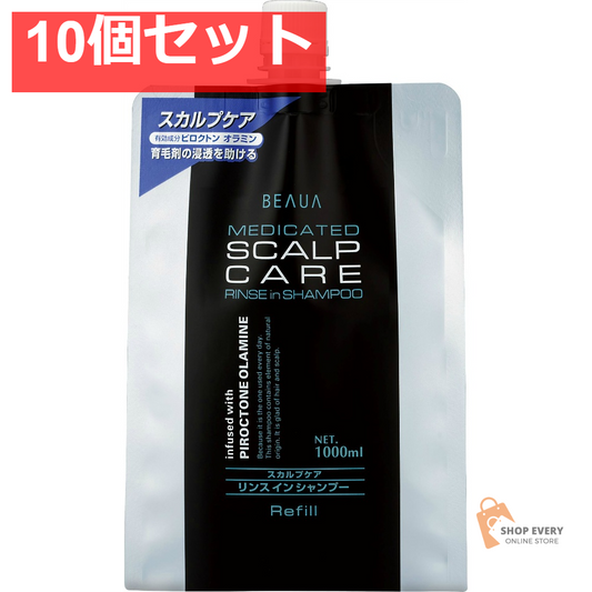 薬用スカルプケアリンスインシャンプー詰替用1L 10個セット まとめ売り