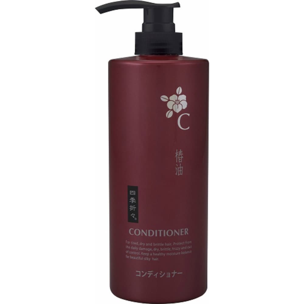 熊野油脂 四季折々 椿油 コンディショナー ボトル 600ML 7個セット まとめ売り