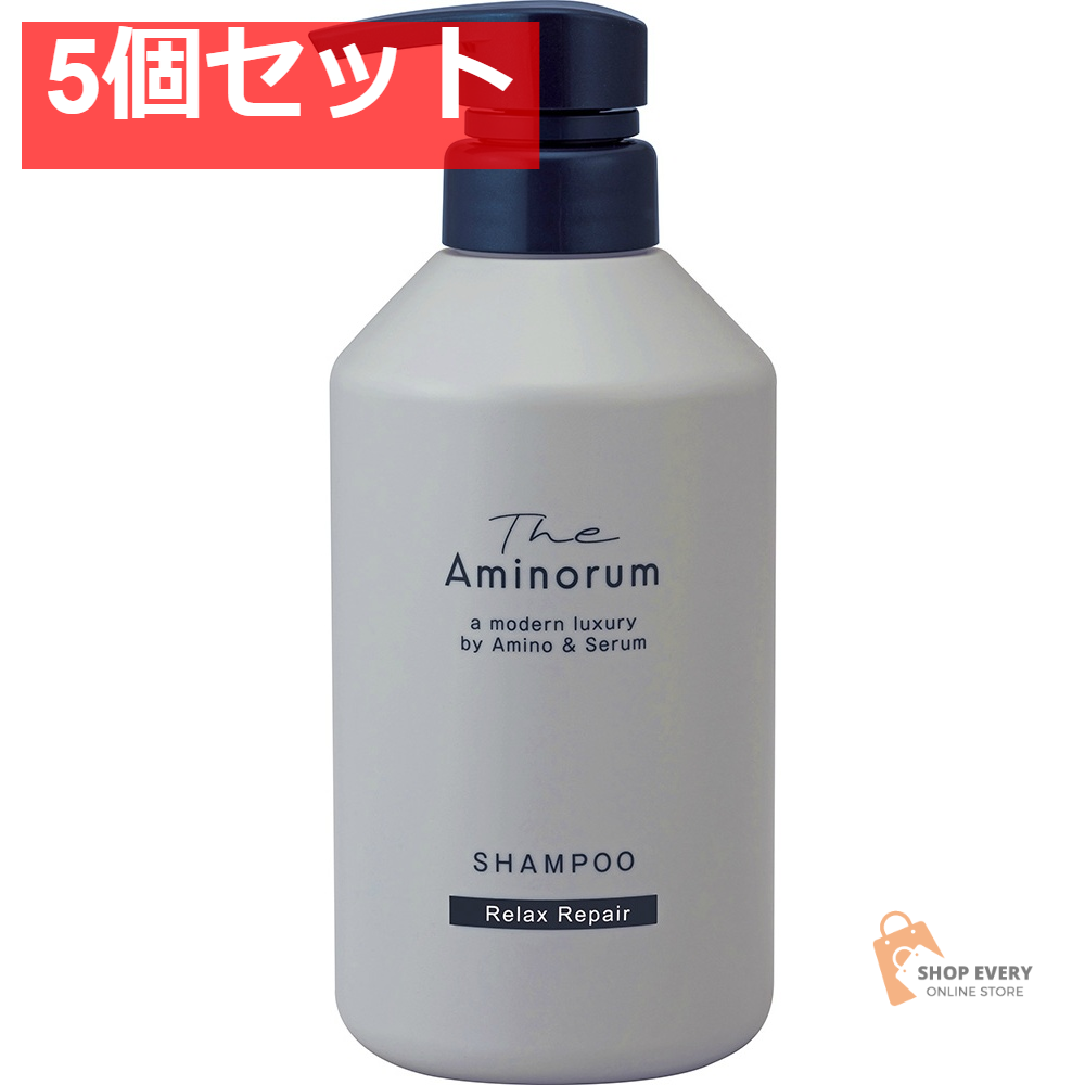 熊野油脂 ジ アミノラム シャンプー 本体 400ml 5個セット まとめ売り