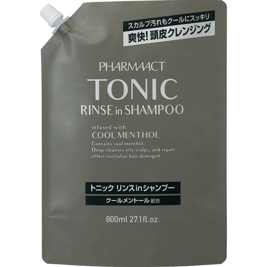 ファーマアクト クールトニック リンスインシャンプー 詰替え 800ML