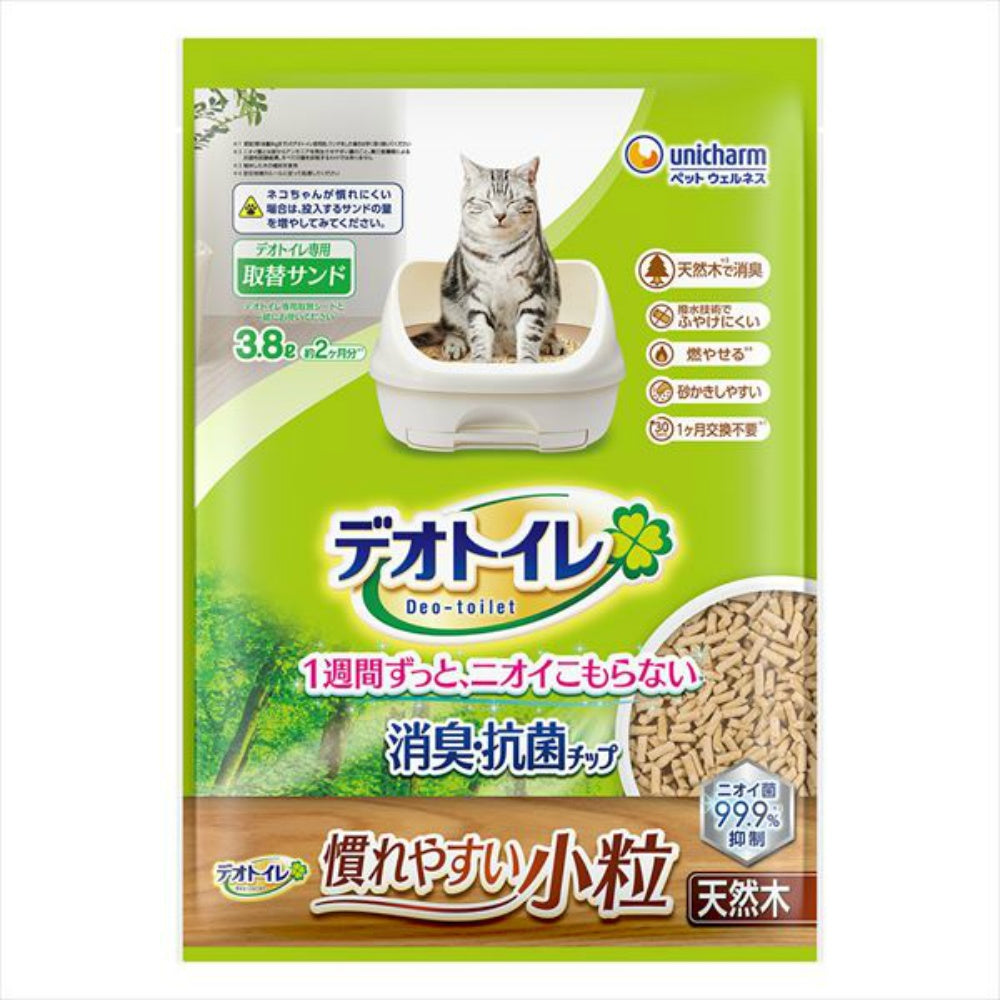ユニ・チャーム デオトイレ 消臭・抗菌チップ 天然木 慣れやすい小粒 3.8L