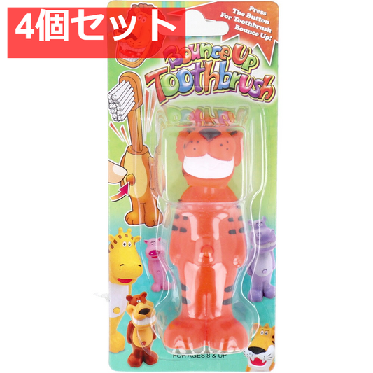バウンスアップ 歯ブラシ トラ 1本入 4個セット まとめ売り