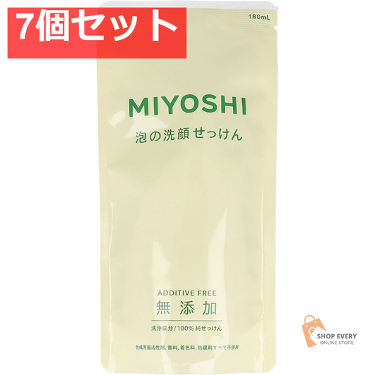 無添加 泡の洗顔せっけん 詰替用 180mL 7個セット まとめ売り