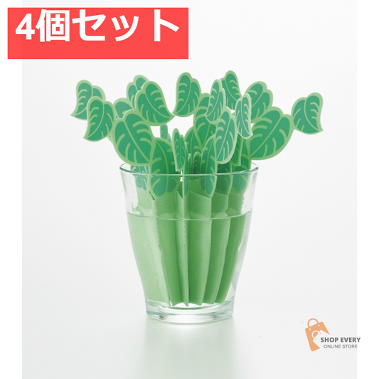 エレキバン どこでもモイスチャー モンステラ 自然気化式加湿器 4個セット まとめ売り