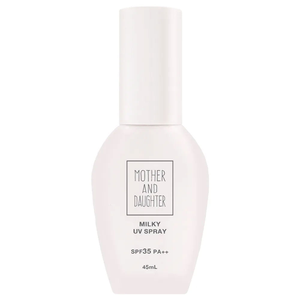 マザーアンドドーター ミルキーUVスプレー 日焼け止めスプレー SPF35 PA++ 45mL 8個セット まとめ売り