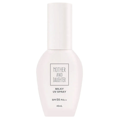 マザーアンドドーター ミルキーUVスプレー 日焼け止めスプレー SPF35 PA++ 45mL 8個セット まとめ売り