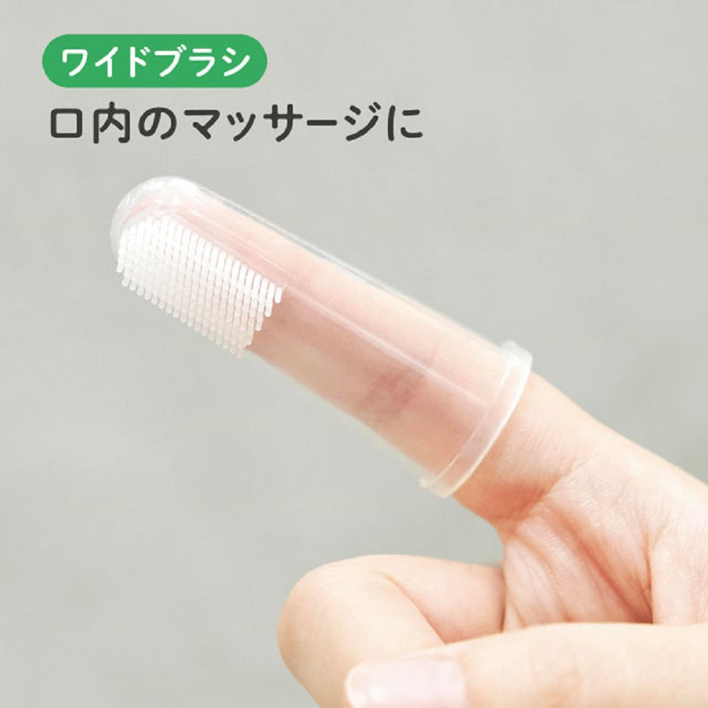 10個セット エジソンママのシリコン指歯ブラシ 2個入