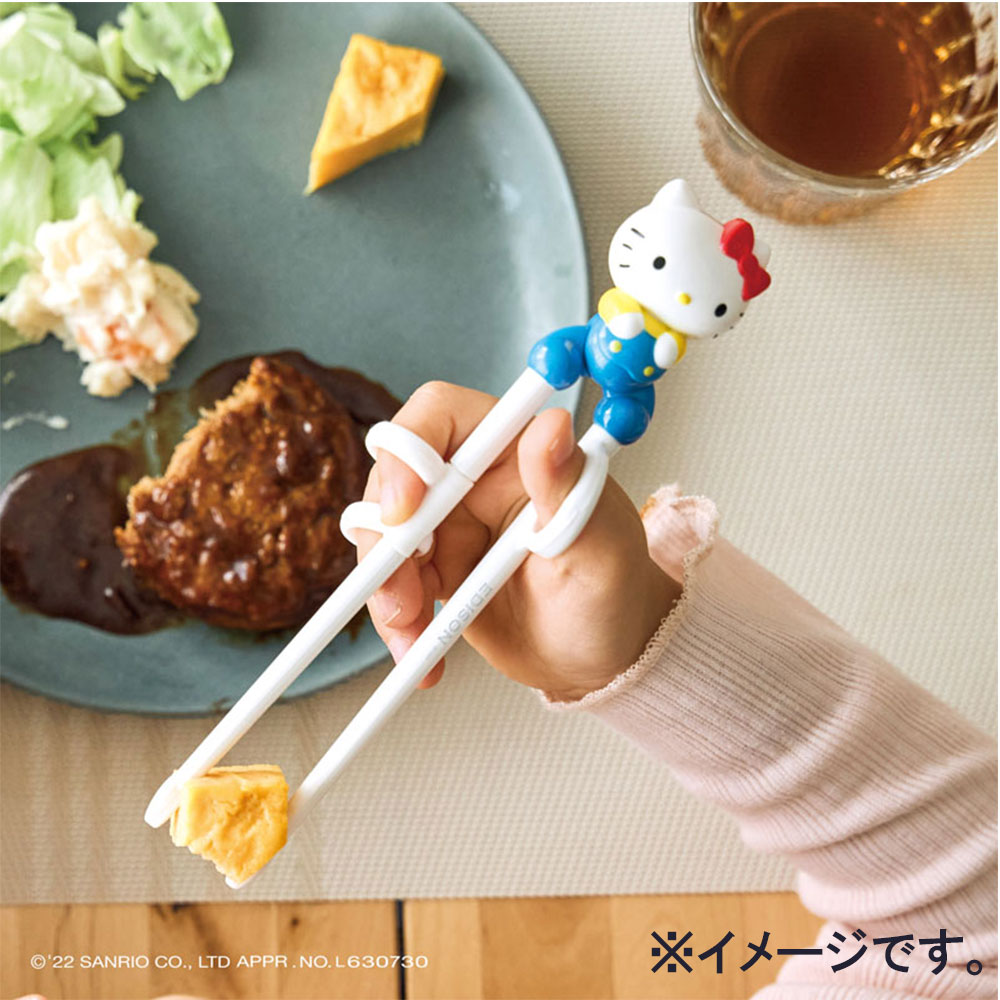 9個セット エジソンのお箸1 ハローキティ ケース付 左手用