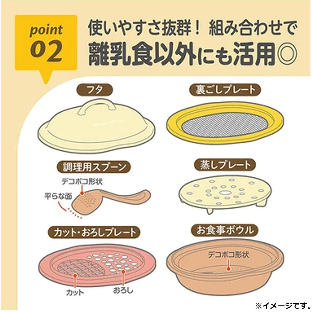 エジソンママ ママごはんつくって 離乳食作りから長～く使える調理セット 1セット 6個セット まとめ売り