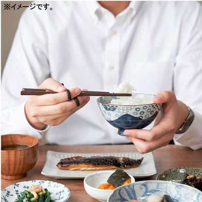 6個セット エジソンのお箸3 ダークブラウン 右手用