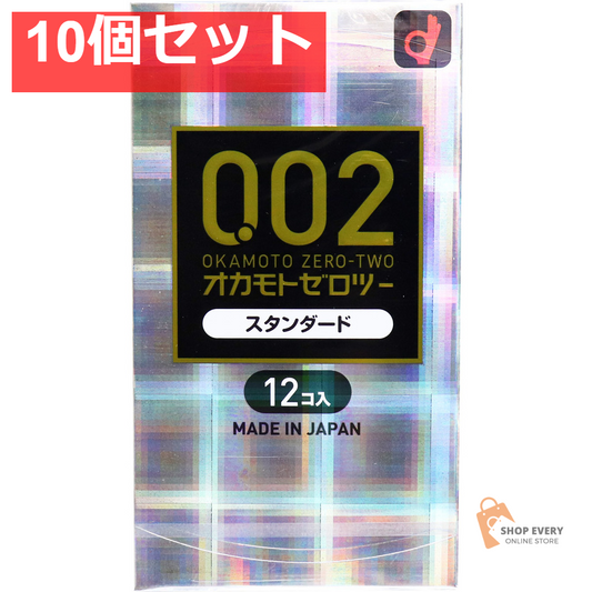 オカモトゼロツー スタンダード 0.02コンドーム 12個入 10個セット まとめ売り