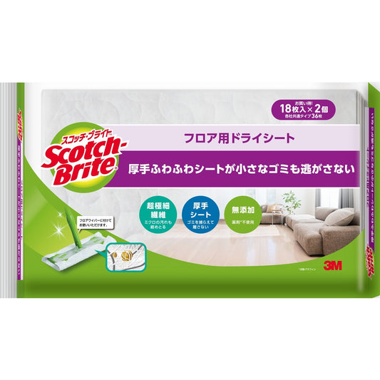 スコッチ・ブライト フロア用ドライシート 36枚入り FW-DSM36