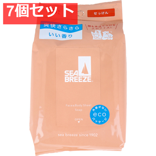 シーブリーズ フェイス＆ボディシート N せっけん 30枚入 7個セット まとめ売り