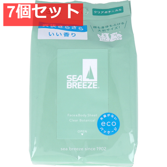 シーブリーズ フェイス＆ボディシート N クリアボタニカル 30枚入 7個セット まとめ売り