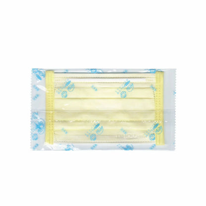 こども用 イエローベージュやさしいマスク 個包装 小学生サイズ 30枚入 2個セット まとめ売り