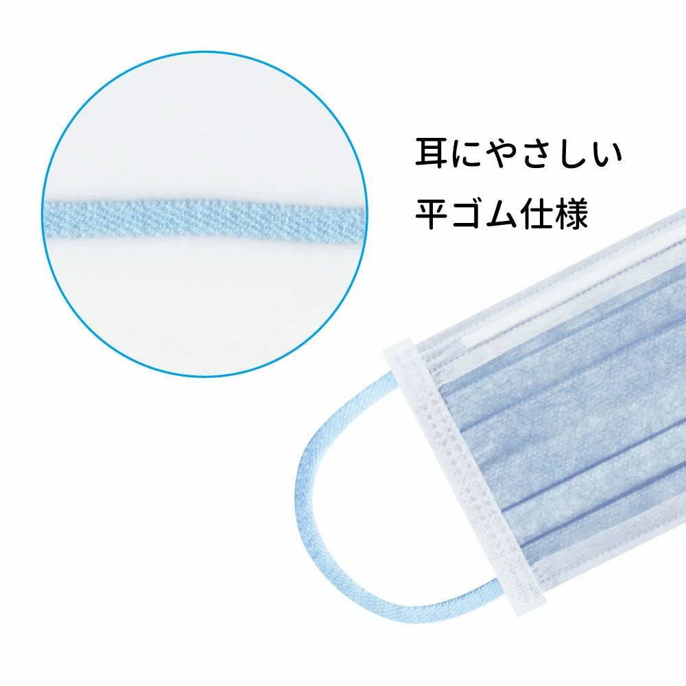 こども用 みずいろやさしいマスク 個包装 小学生サイズ 30枚入 7個セット まとめ売り