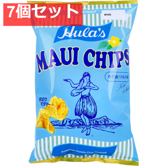 フラ印 マウイチップス カイ(海)ソルト味 125g 7個セット まとめ売り