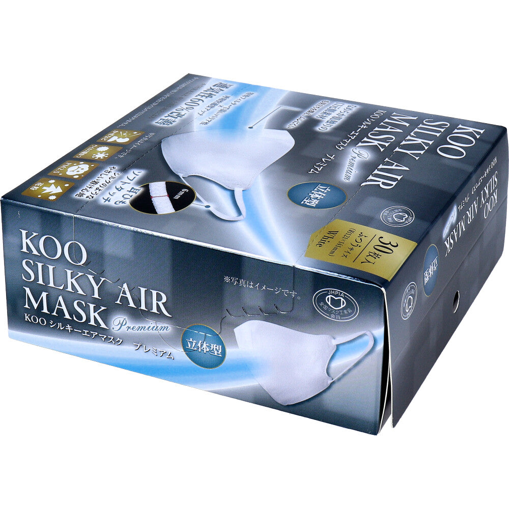 KOO シルキーエアマスク プレミアム 立体型 ふつうサイズ 30枚入 6個セット まとめ売り