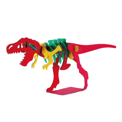 hacomo kids 恐竜シリーズ ティラノサウルス ダンボール工作キット 7個セット まとめ売り