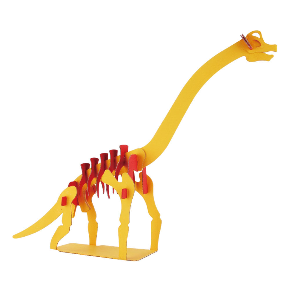 hacomo kids 恐竜シリーズ ブラキオサウルス ダンボール工作キット 4個セット まとめ売り