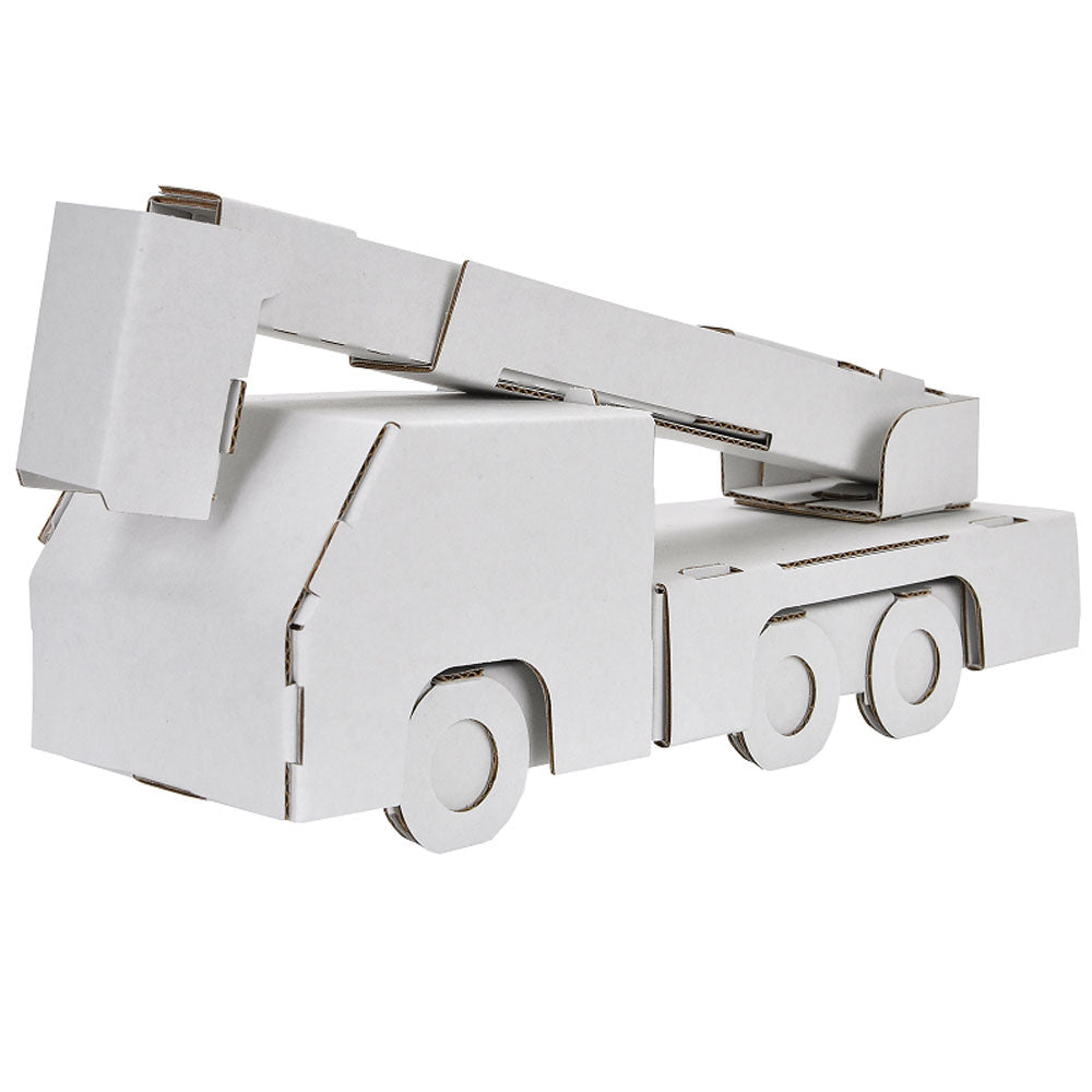 hacomo のりものシリーズ 消防車 ダンボール工作キット 7個セット まとめ売り