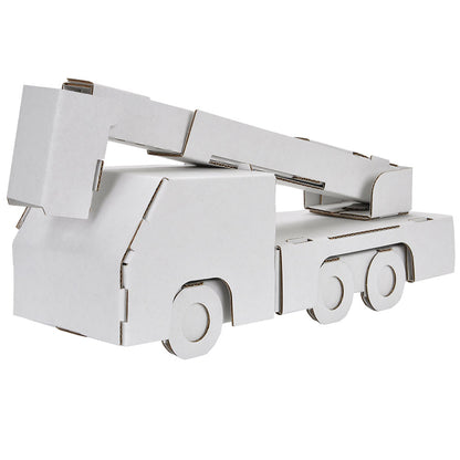 hacomo のりものシリーズ 消防車 ダンボール工作キット 7個セット まとめ売り