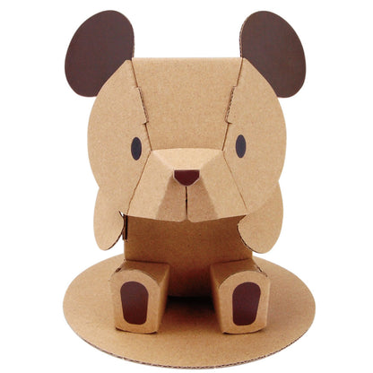 hacomo kids 動物シリーズ ブラウンくまちゃん ダンボール工作キット 10個セット まとめ売り