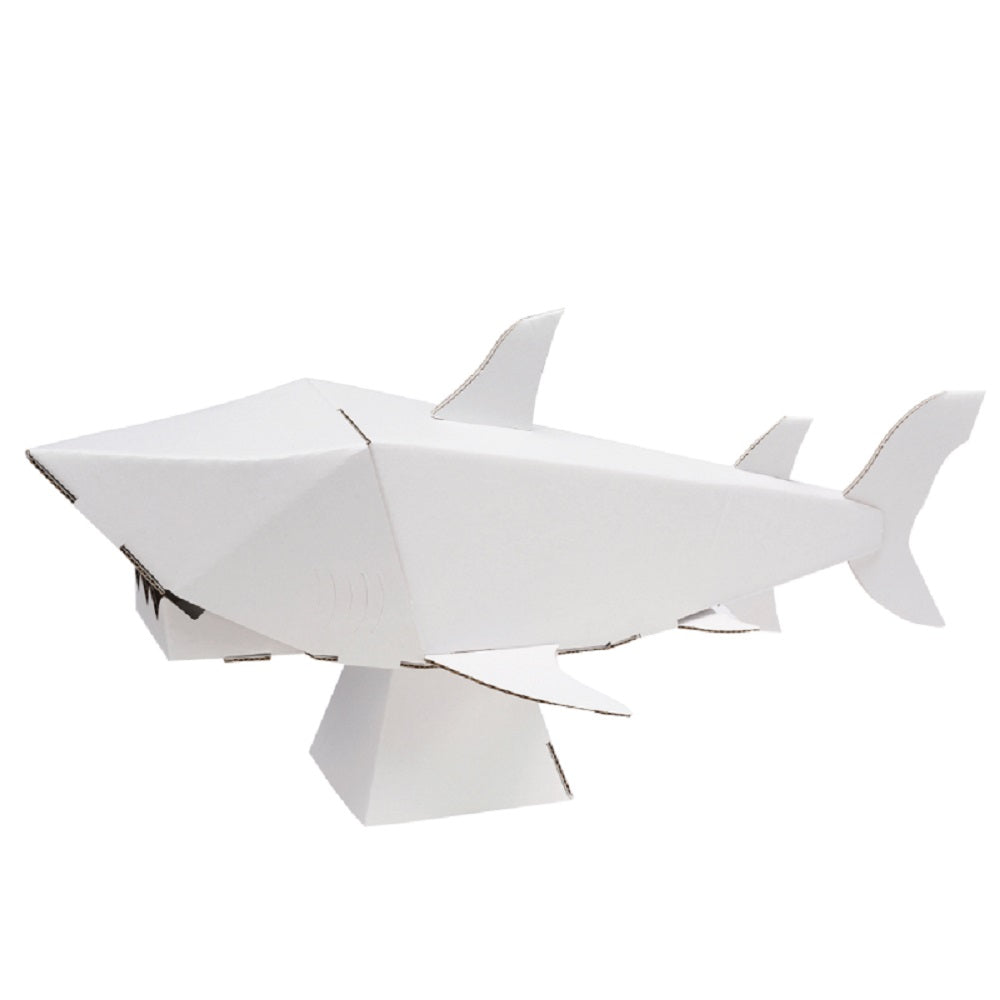 hacomo kids 水族館シリーズ サメ ダンボール工作キット 4個セット まとめ売り