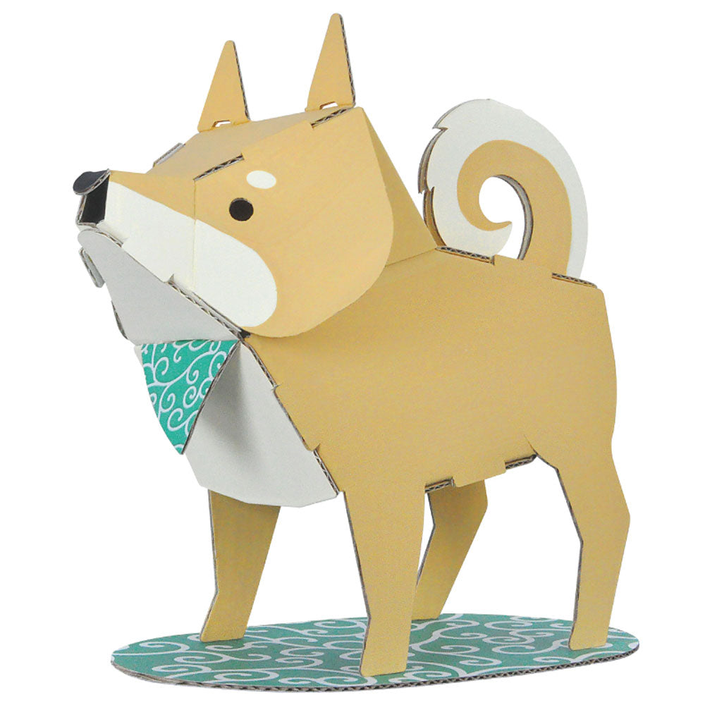 hacomo kids 動物シリーズ しばいぬ ダンボール工作キット 4個セット まとめ売り