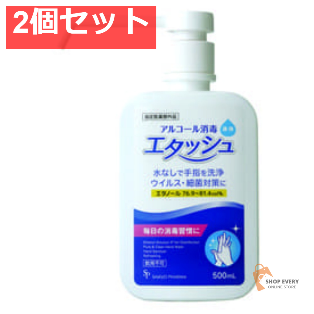 エタッシュ ハンド消毒液 BW 500mL 2個セット まとめ売り