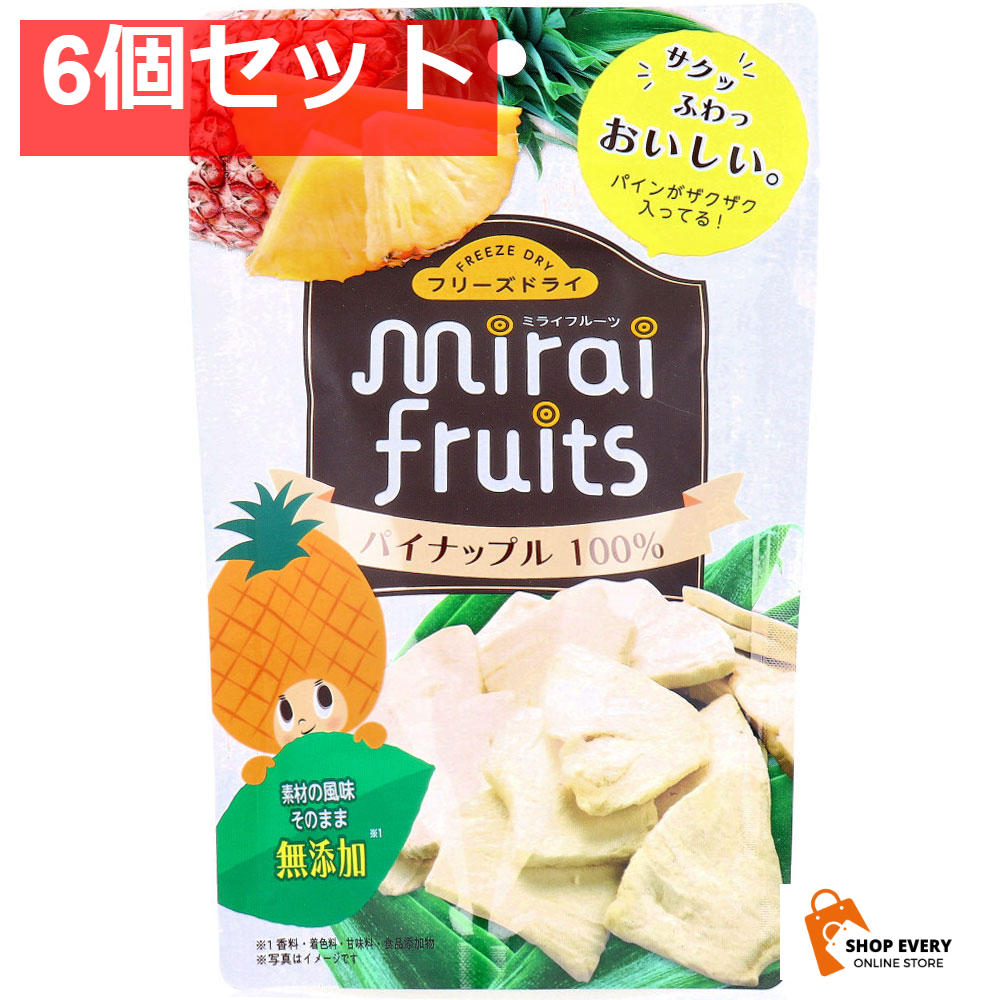 ミライフルーツ パイナップル 10g 6個セット まとめ売り