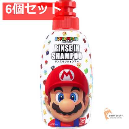 リンスインシャンプー スーパーマリオ フレッシュシャボンのかおり 300mL 6個セット まとめ売り