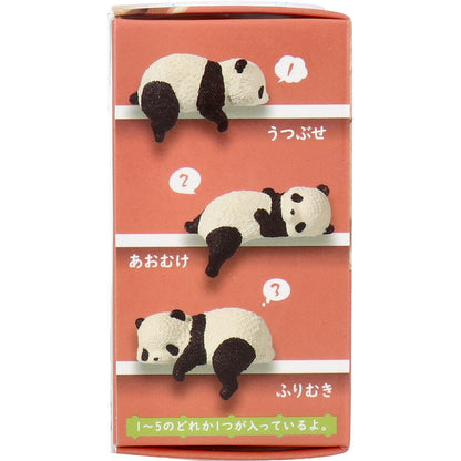 フィギュア ふちやすみパンダ 1個入 4個セット まとめ売り