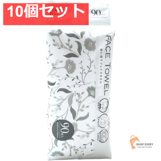 フェイスタオル 90枚 10個セット まとめ売り