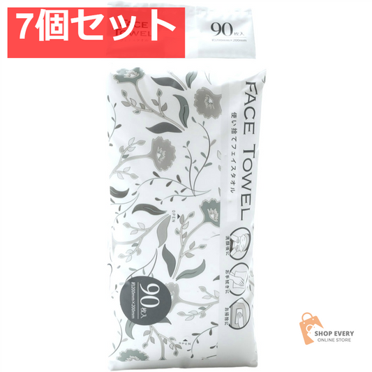 フェイスタオル 90枚 7個セット まとめ売り