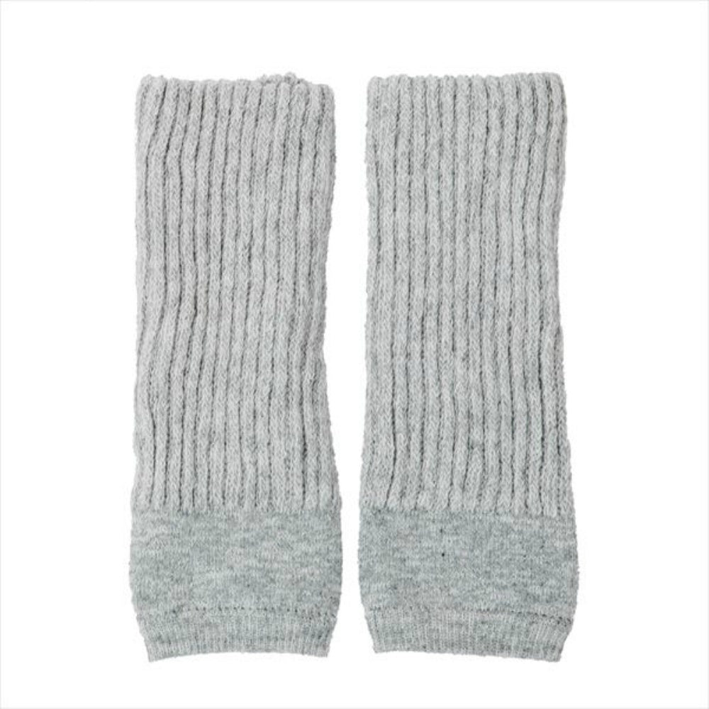 湯たんぽみたいなあったか レッグウォーマー 杢グレー
