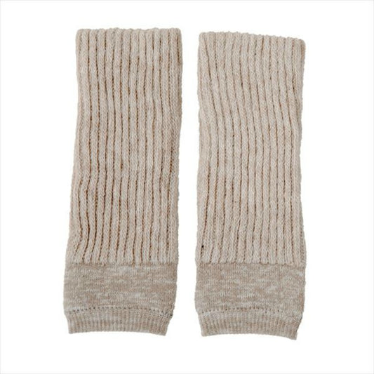 湯たんぽみたいなあったかレッグウォーマー 杢ベージュ