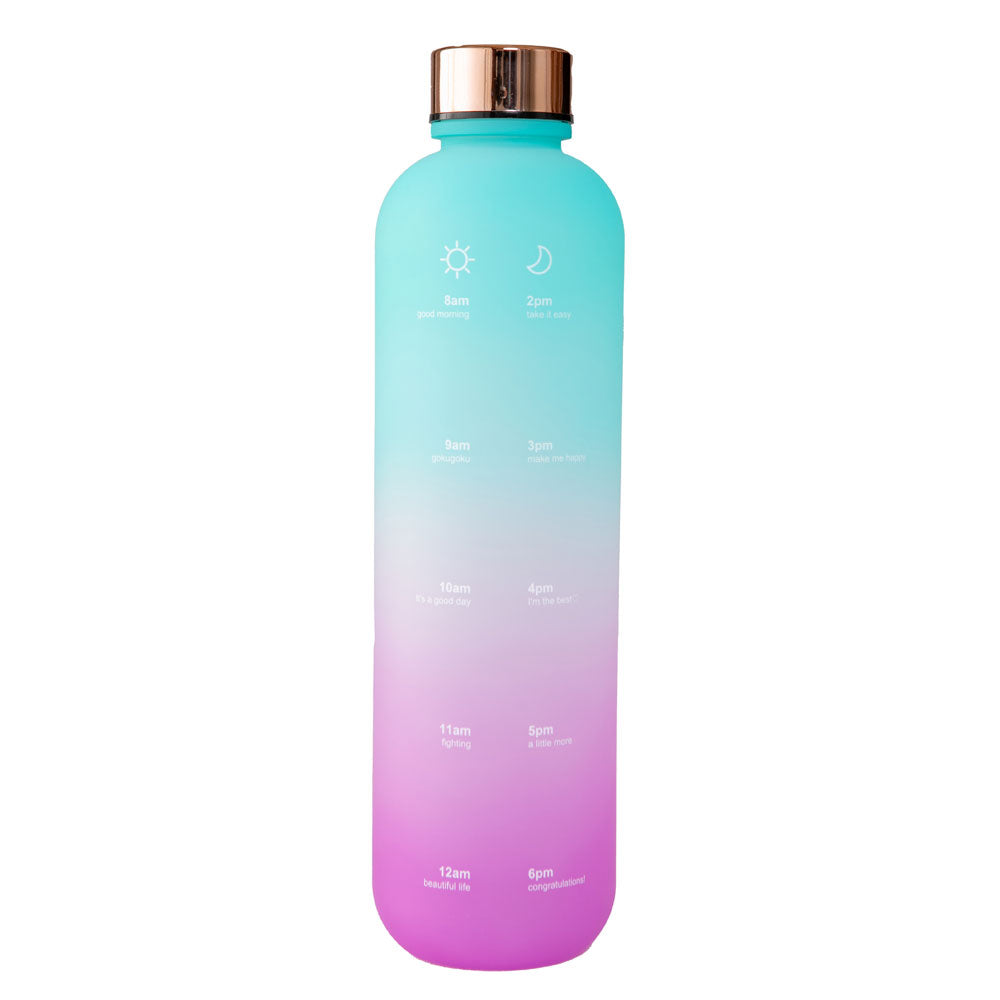 タイムマーカーボトル ブルー×パープル 1000mL 1個入 4個セット まとめ売り