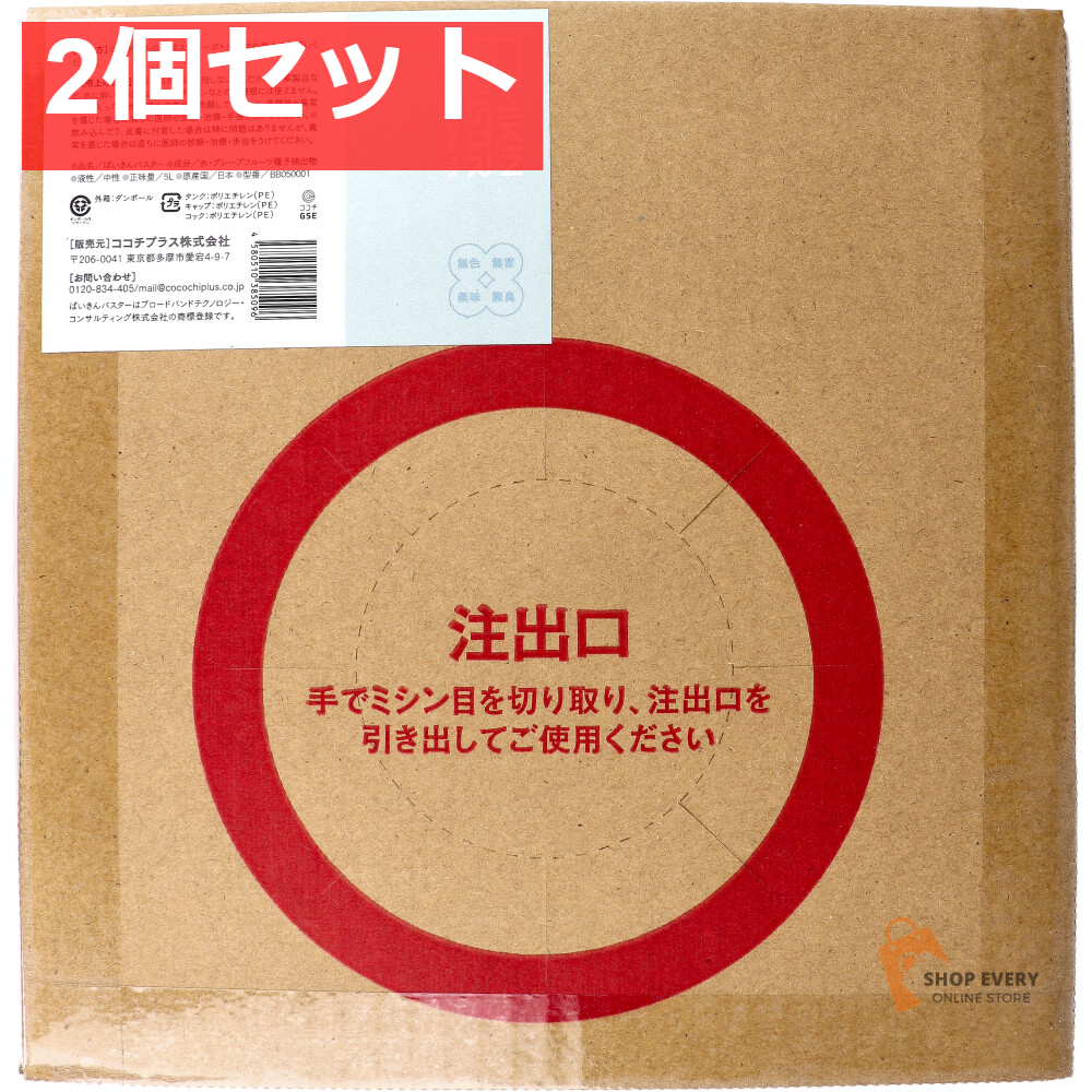 【業務用】ばいきんバスター 除菌・抗菌スプレー 詰替用 5L 2個セット まとめ売り