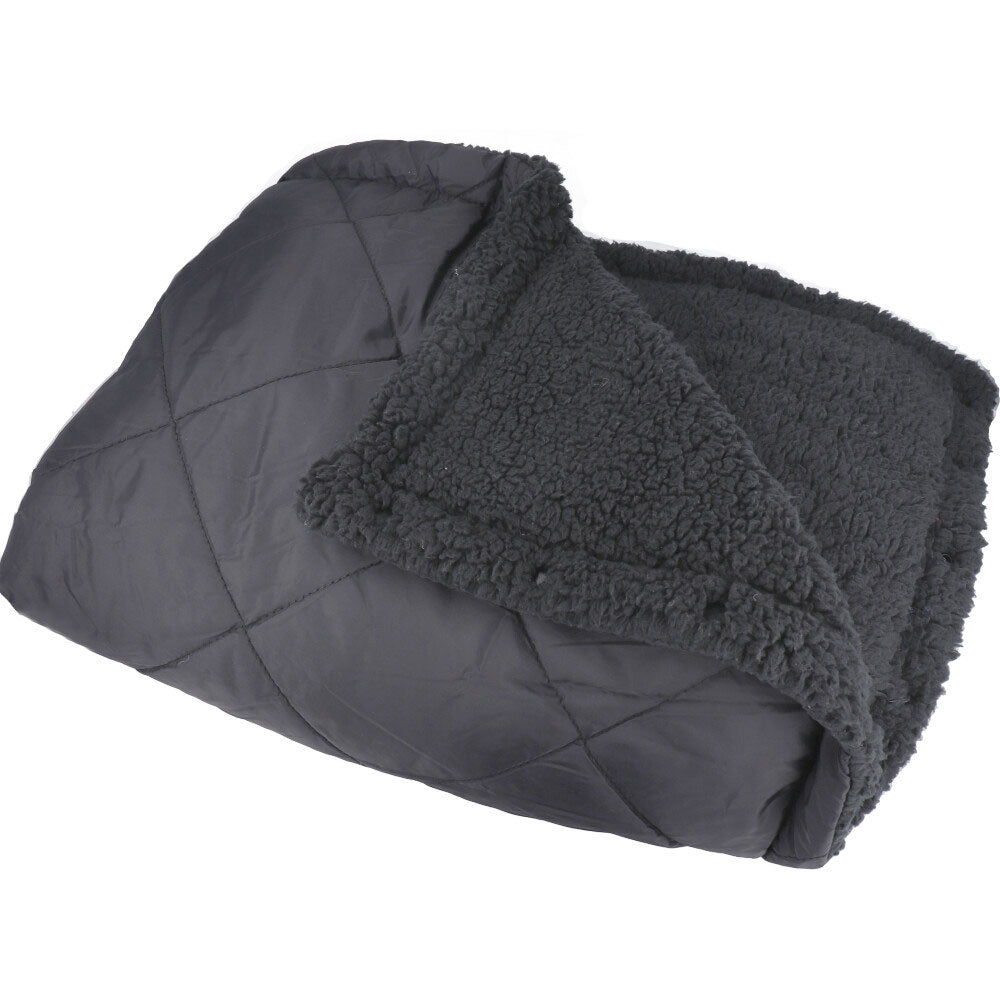 hokotto  極厚裏ボア 4WAYブランケット 80×125cm ブラック 3個セット まとめ売り