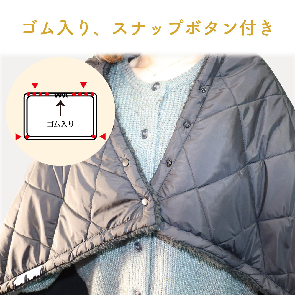 hokotto  極厚裏ボア 4WAYブランケット 80×125cm ブラック 8個セット まとめ売り