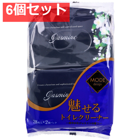 魅せるトイレクリーナー ジャスミンの香り 28枚入×2個パック 6個セット まとめ売り