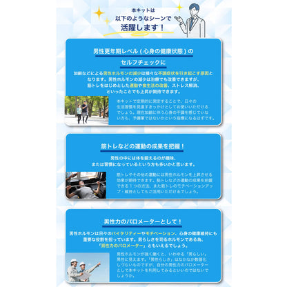 郵送検査キット テストステロン 4個セット まとめ売り