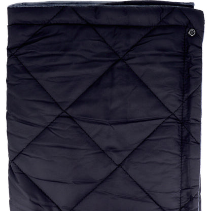 hokotto マイクロファイバー4WAYブランケット アルミ入 約80×125cm ブラック×スモーキーグレー 7個セット まとめ売り