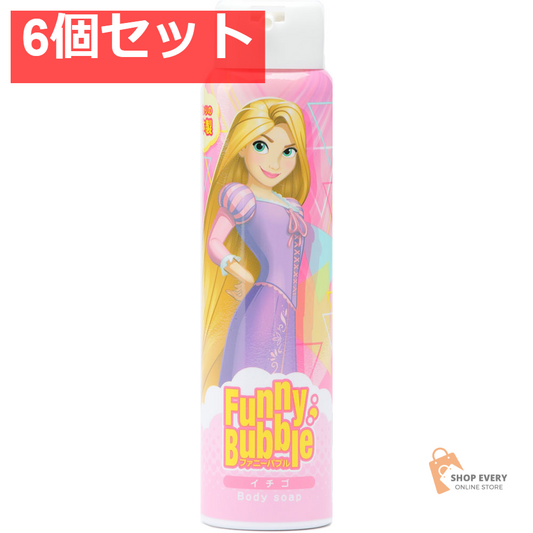 ファニーバブル ディズニー ラプンツェル ボディーソープ イチゴ 100g 6個セット まとめ売り