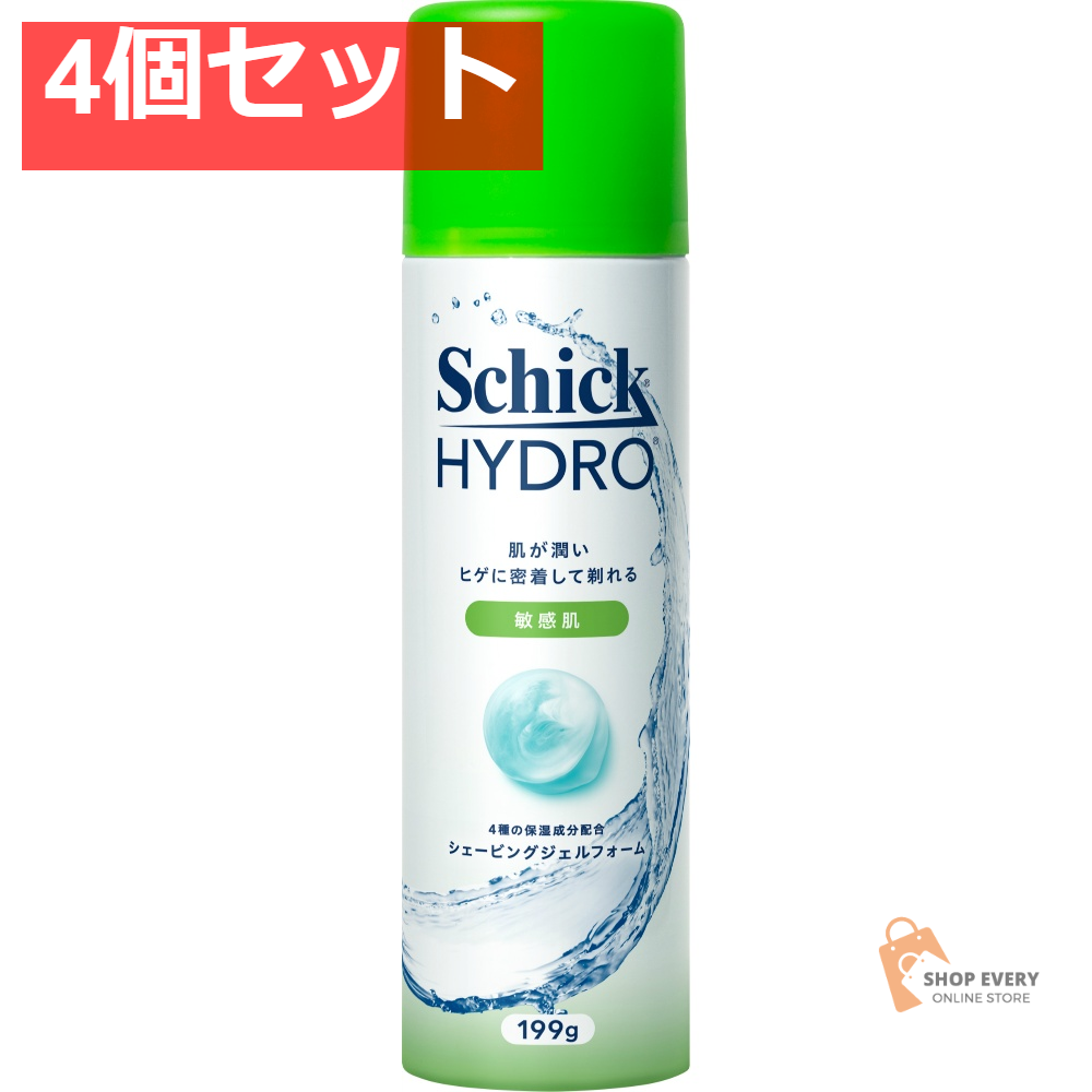 シック ハイドロ スキンディフェンス シェービングジェルフォーム 199g 4個セット まとめ売り
